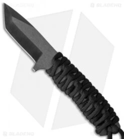 Stone River Ceramic Tanto Fixed Blade Neck Knife (2.5" Black) SRG3NTB